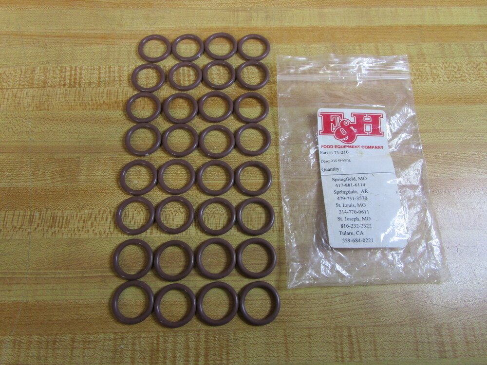 F&H 71-210 O-Ring 210 (Pack of 32)