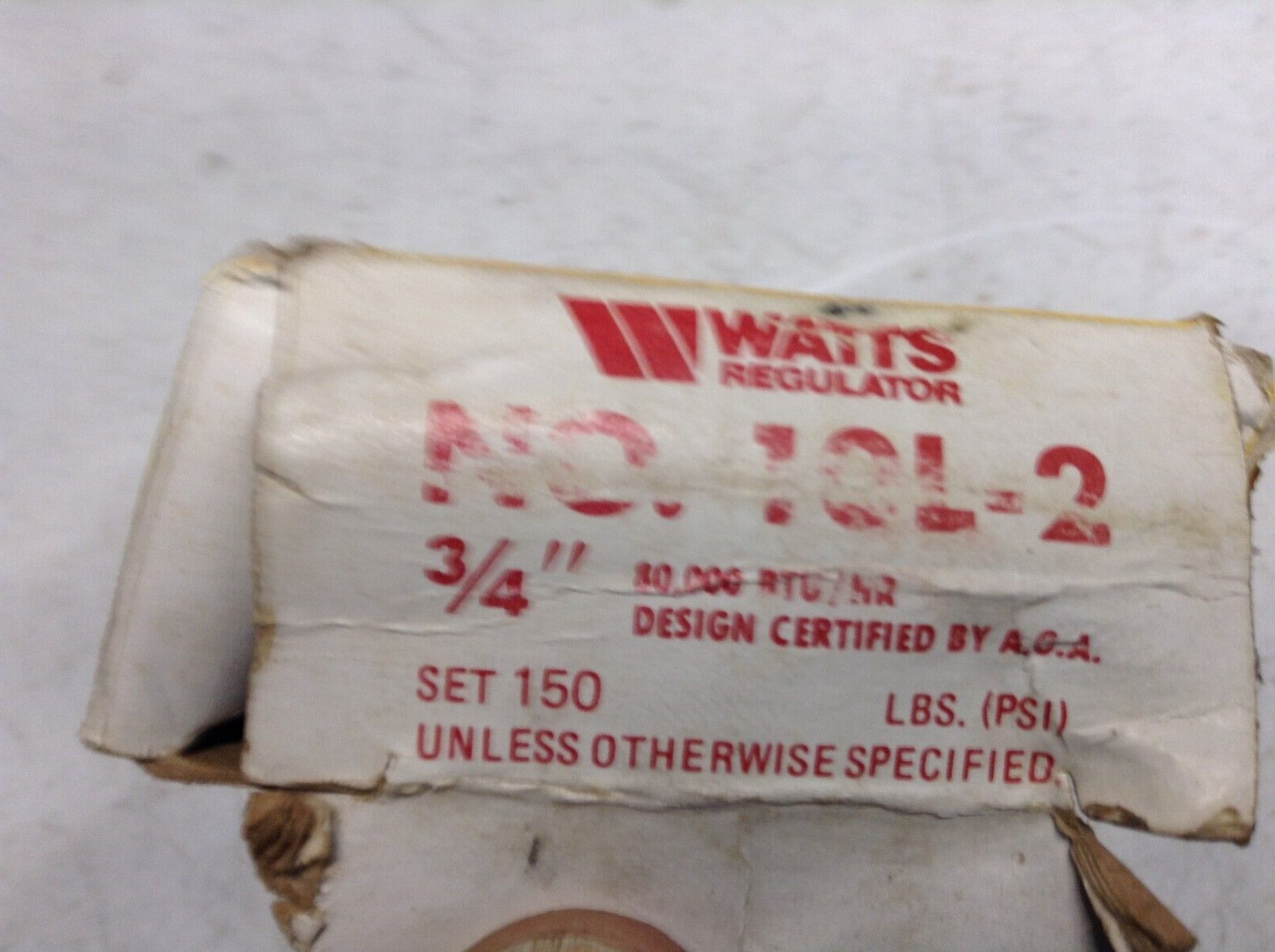 Watts Regulator – 10L-2 Pressure Relief Valve, 3/4″ inlet 3/4″ outlet