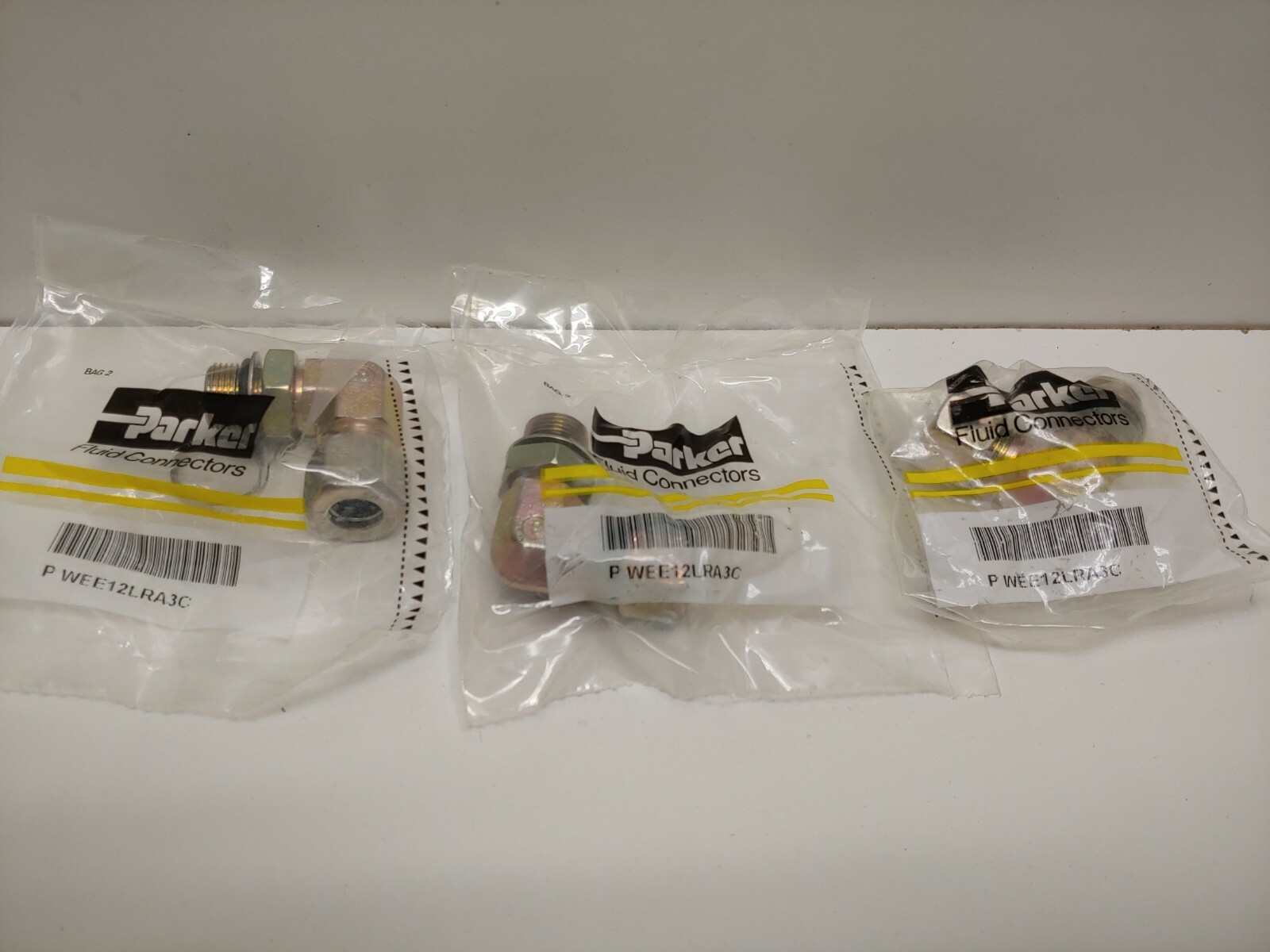 LOT OF (3) NEW OLD STOCK! PARKER EO/EO-2 90° ADJUSTABLE ELBOWS PWEE12LRA3C