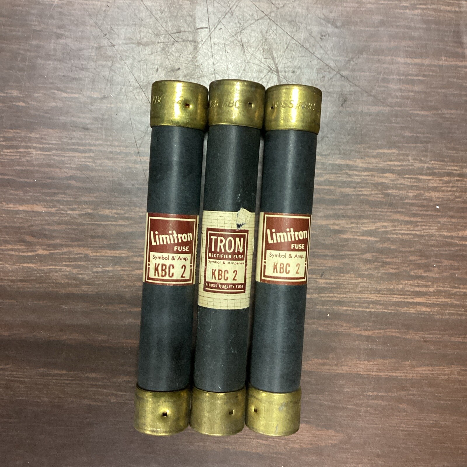 Limitron KBC 2 Rectifier Fuse KBC2 (Lot of 3)