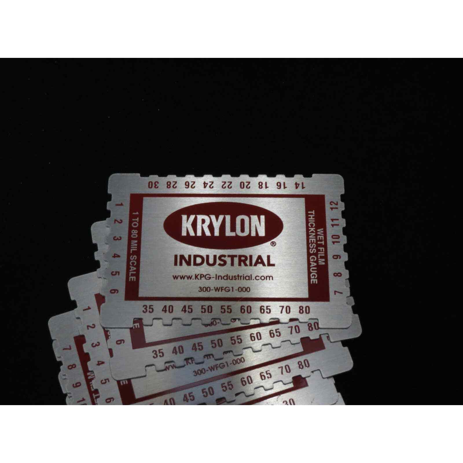 KRYLON WET FILM GAUGE Comb-1-80 MIL SCALE Aluminum – 10 Count