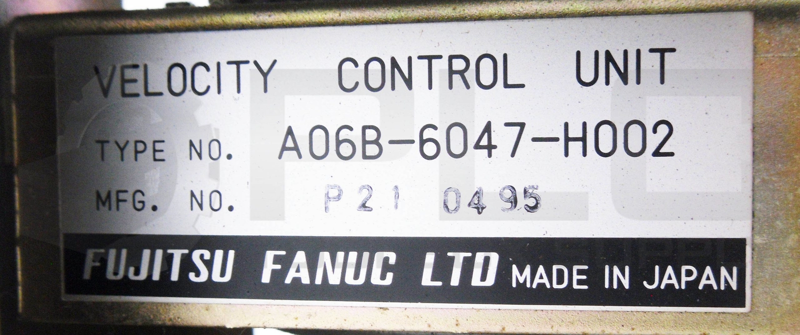 FANUC A06B-6047-H002 VELOCITY CONTROL UNIT