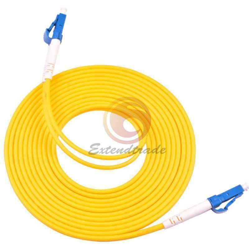 LC UPC to LC UPC Duplex Single Mode PVC 3.0mm Fiber Optic Patch Cord Cable 40m