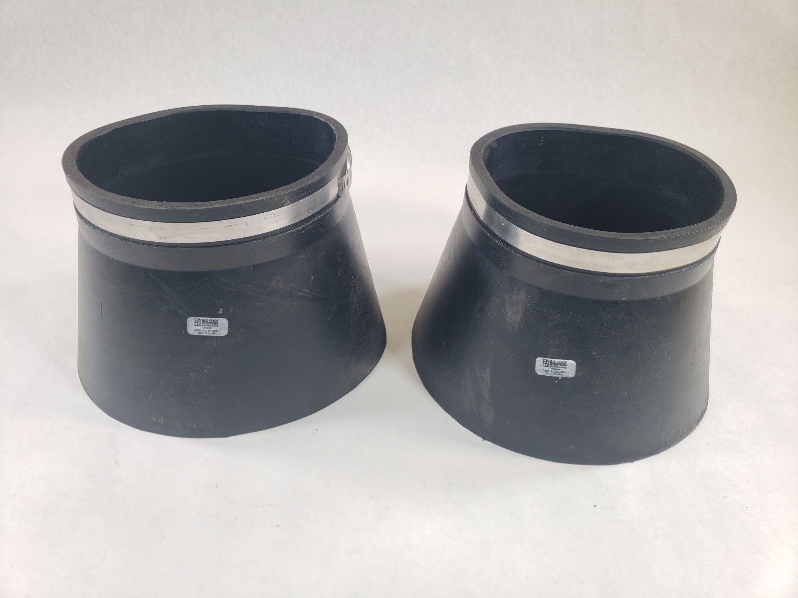 (Lot Of 2) Big Foot Retro Split Storm Collar Flashing For Nominal Pipe 10 X 6