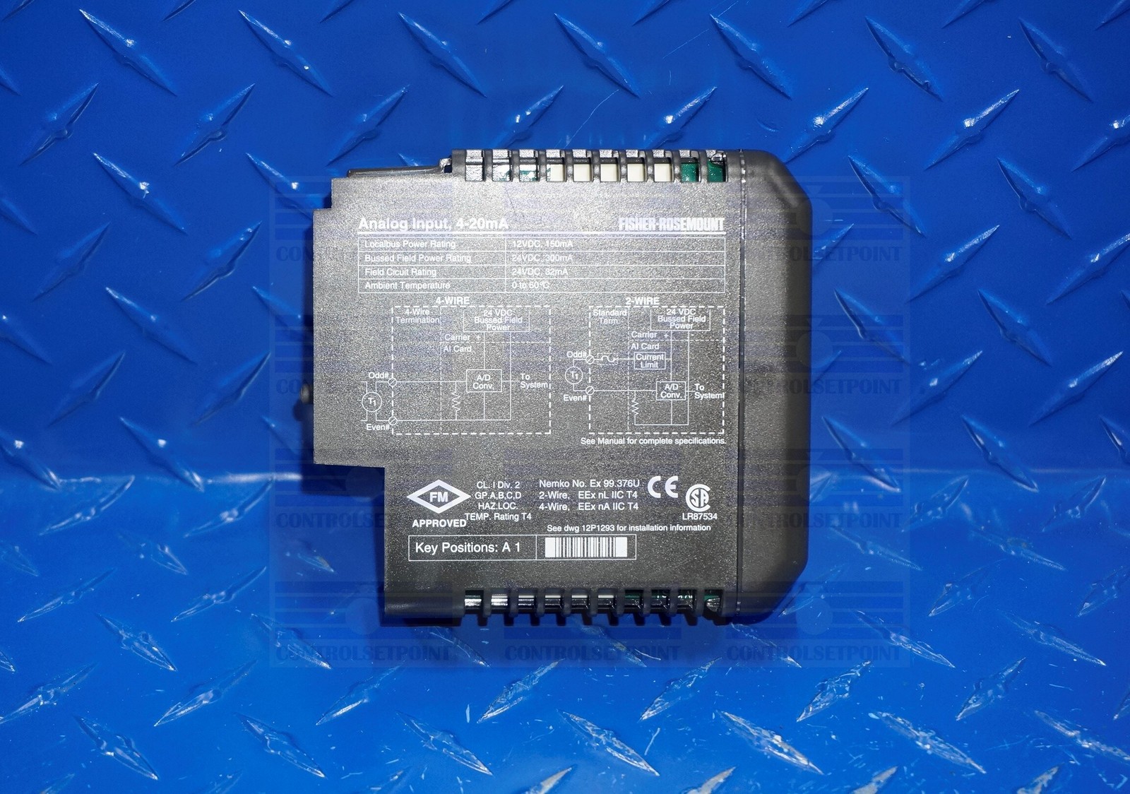 EMERSON DELTAV KJ3002X1-BC1 AI MODULE FINAL ASSY 4-20MA CARD VE4003S1