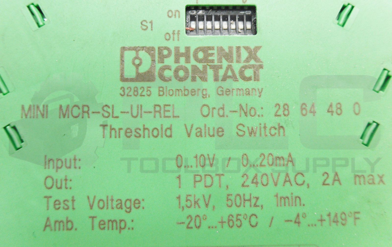 PHOENIX CONTACT MINI MCR-SL-UI-REL THRESHOLD VALUE SWITCH 10V 240VAC 2864480