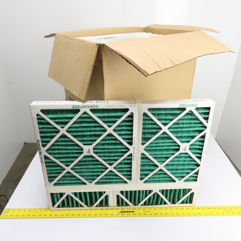 Camfil Farr 30/30 Pleated Air Filters MERV 8 20-1/2x27x2″ Lot of 6