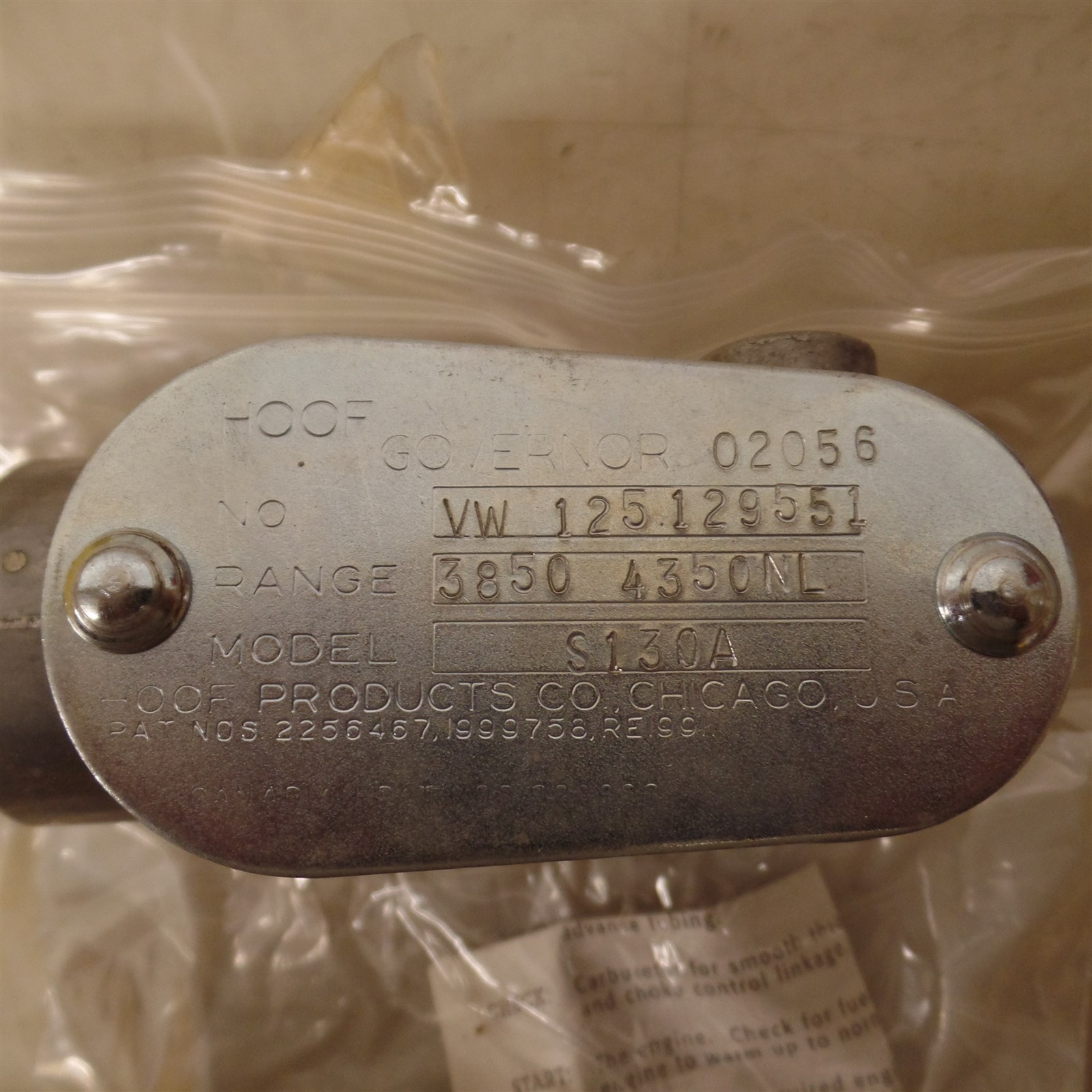 6723004 GOVERNOR AGCO MASSEY FERGUSON 100S 103S 104S 3440MT 3640MT 364S SPRAYER