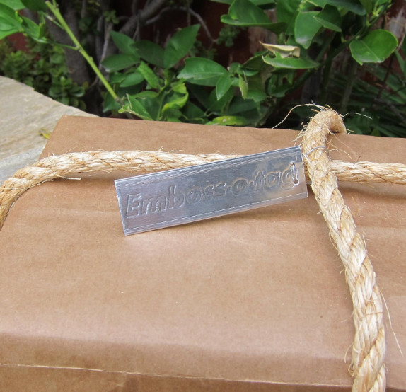 Emboss-o-tag Double Sided Write On Metal Labels for Outdoor, Gardening, and H…