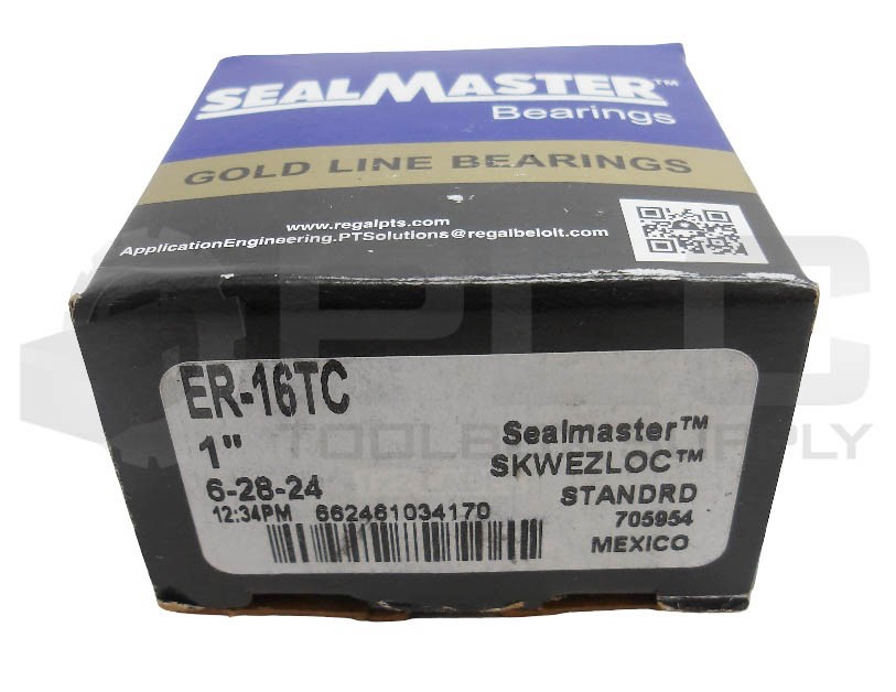 NEW SEALMASTER ER-16TC INSERT BEARING 705954 W/ SNAP RING