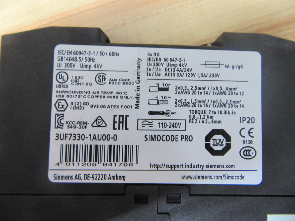 Siemens 3UF7330-1AU00-0 DM-F PROFlsafe 3UF73301AU000