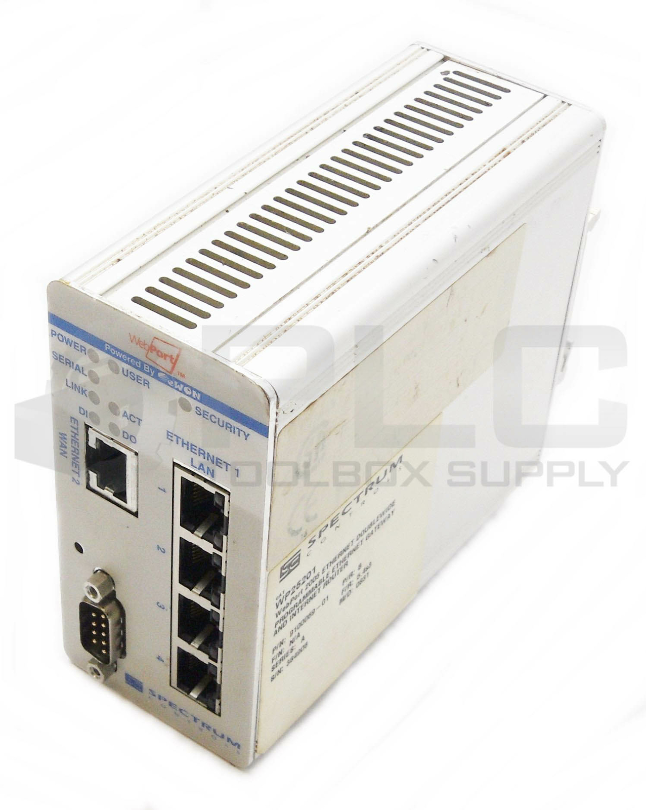SPECTRUM CONTROLS WP25201 WEBPORT 2005 ETHERNET DOUBLEWIDE GATEWAY & ROUTER