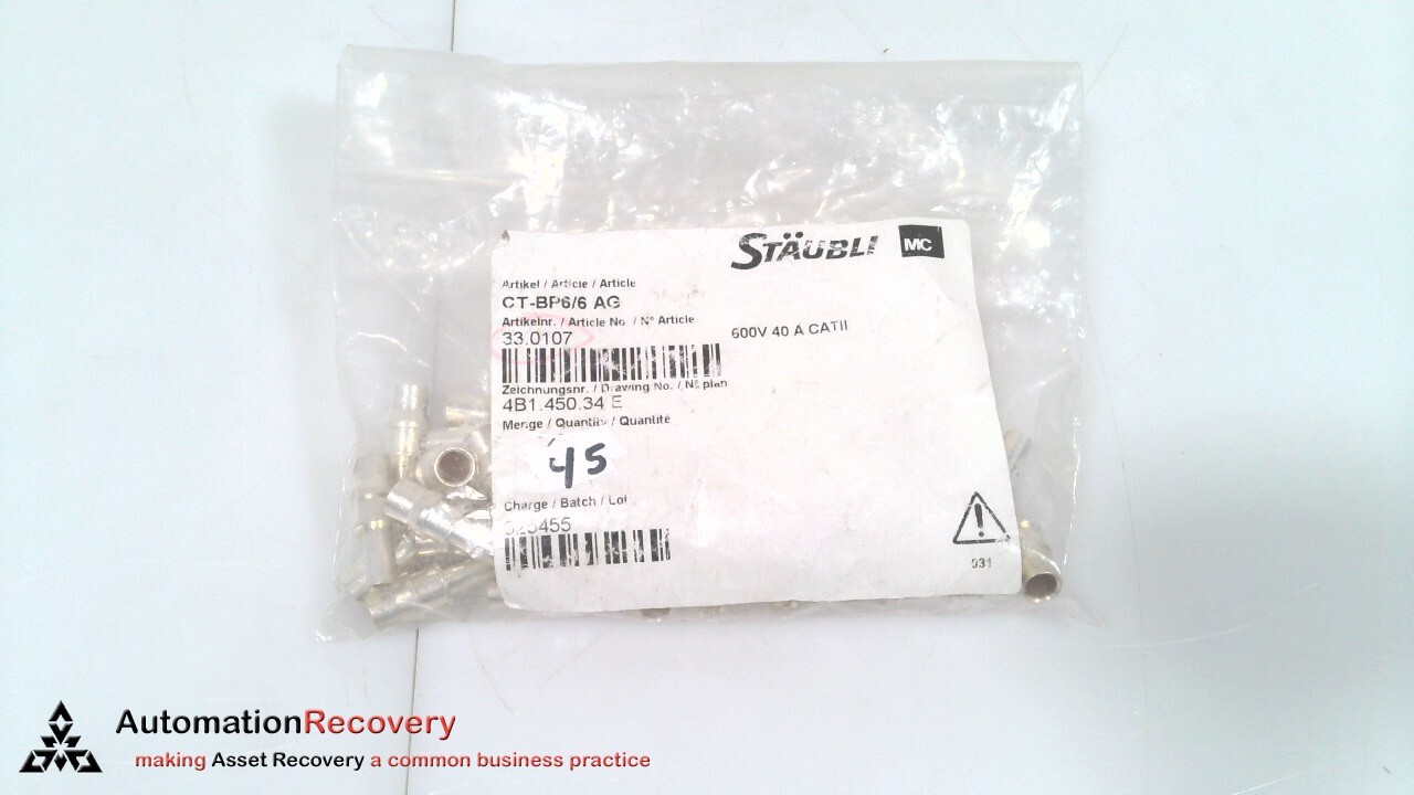STAUBLI CT-BP6/6 AG CONTACT, SEE DESC #324278