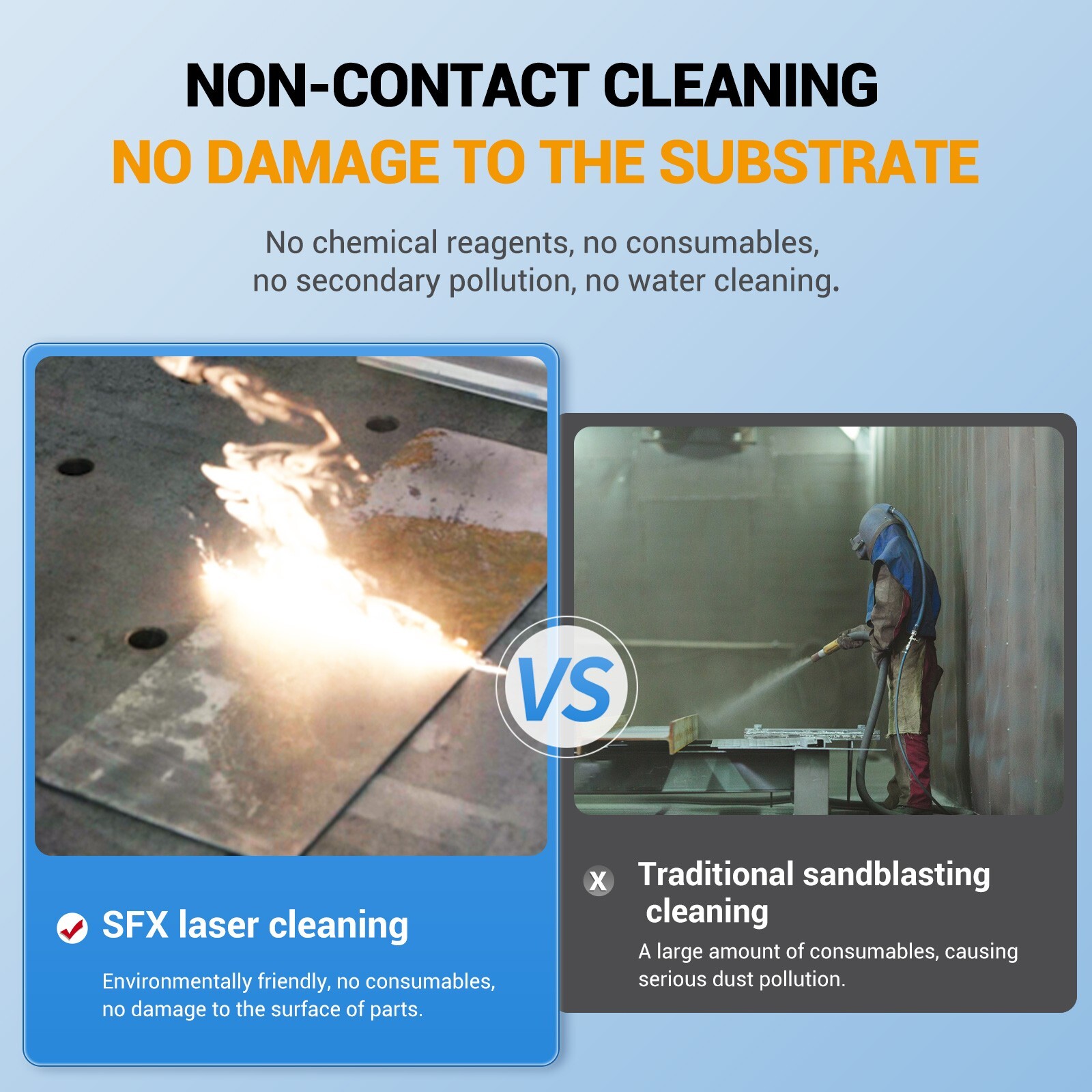 300W AGC-300 Laser Cleaning Machine Laser Rust Removaal Machine Laser Cleaner