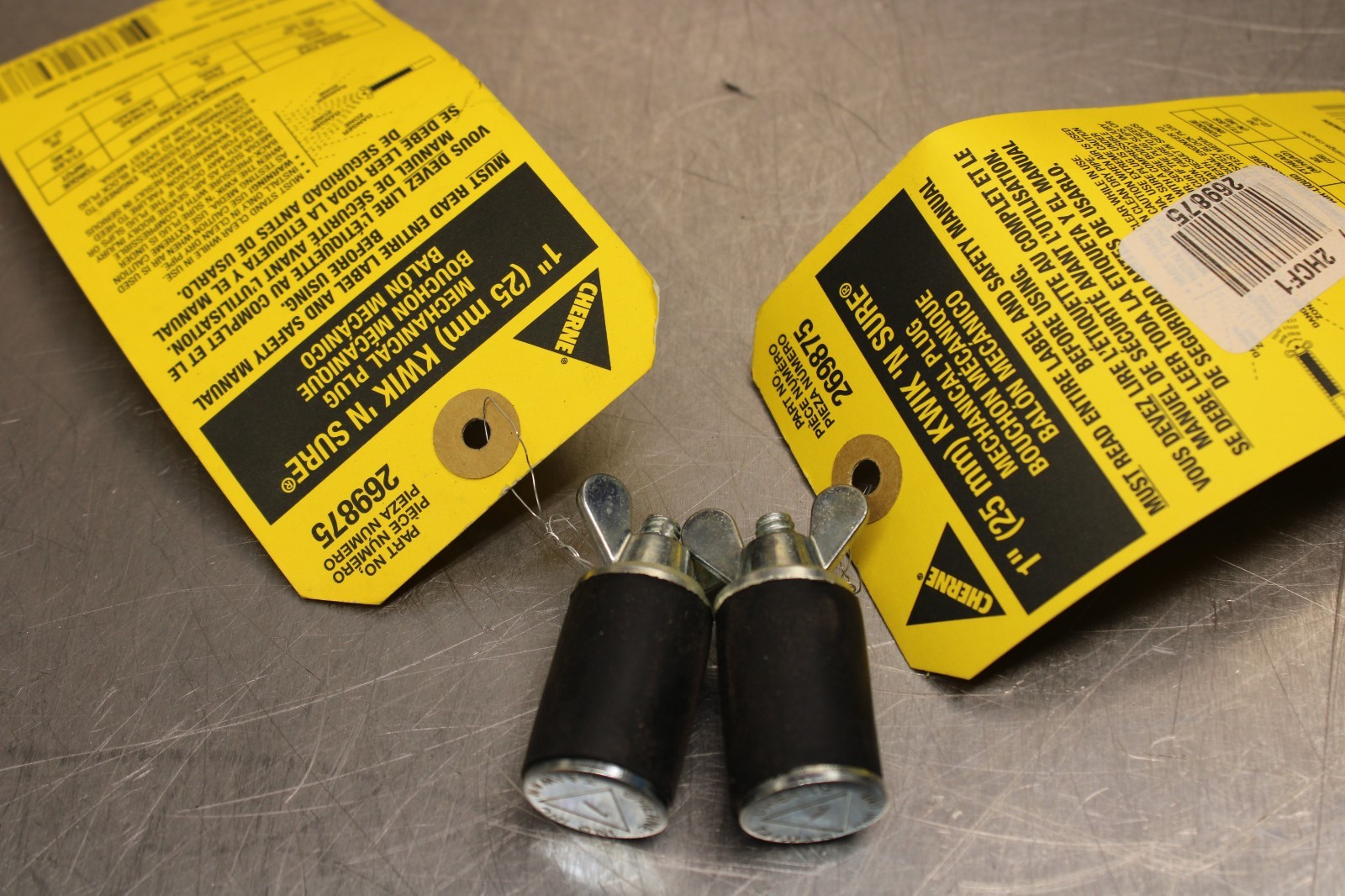 Cherne 269875 1″ Plug Lot of 2!