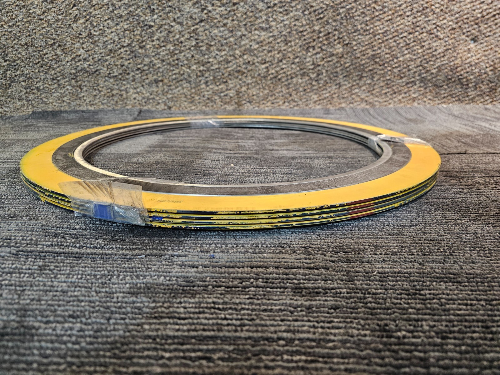 QTY 4 Flexitallic Spiral Wound Gasket 347/347/FG ASME B16.20 20″ 300 Yellow