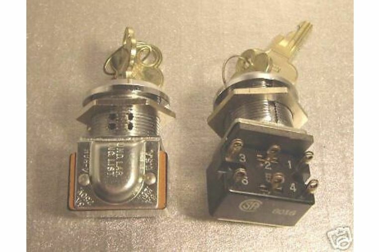 Heavy Duty DPDT Key Operated Switch Keyswitch New CCTV
