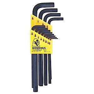 Bondhus Set 12 Hex L-Wrenches .050-5/16″ Long (12136)