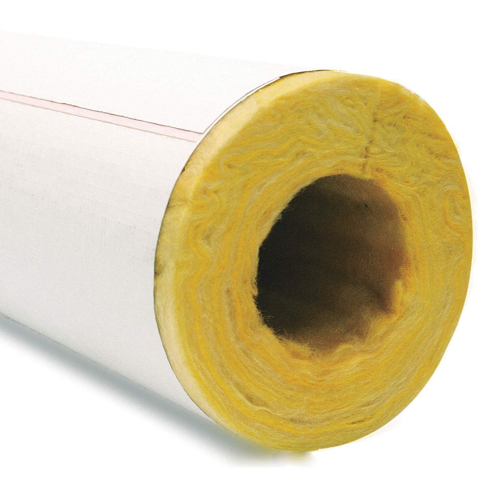 OWENS CORNING Pipe Insulation,ID 2-1/8″,Wall Thick 1″ 4LFG7