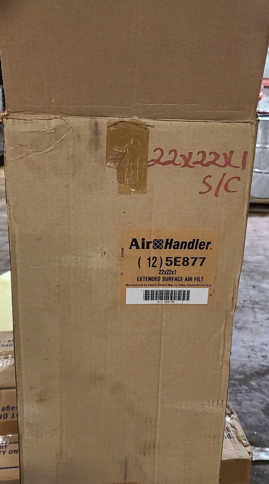 AIR HANDLER FILTER 5E877