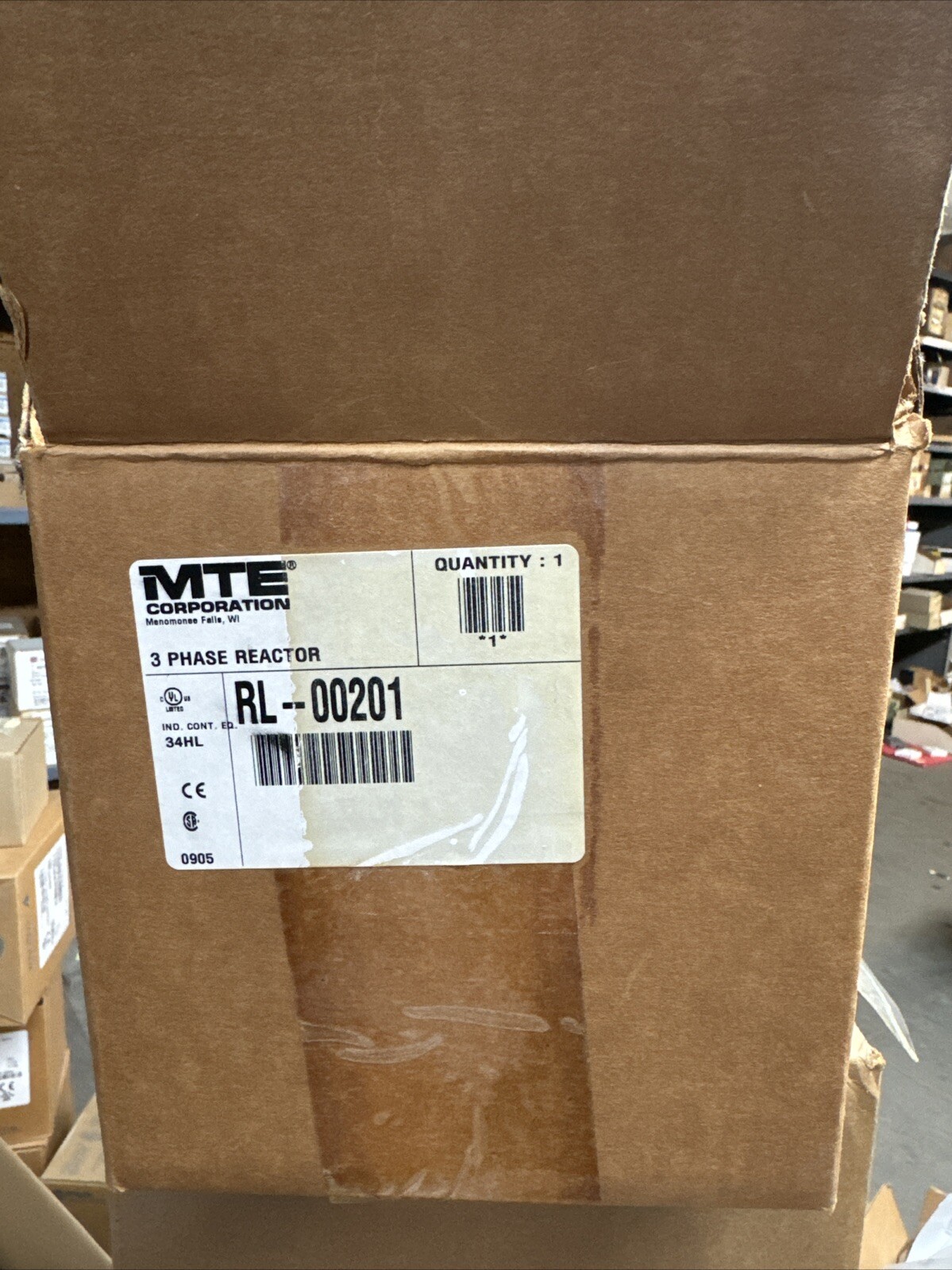MTE RL-00201 RL Line/Load Reactor 208-690V; 50-60Hz 2A OPEN 12mH