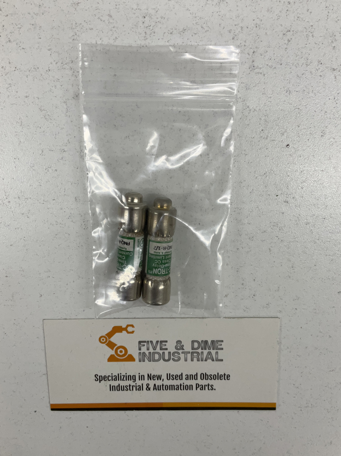 Bussmann Lot of (2) New Tron FNQ-R-1/2 Fuse Time Delay (BL186)