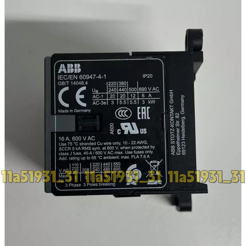 1PC New ABB IEC/EN 60947-4-1 Contactor Fast delivery