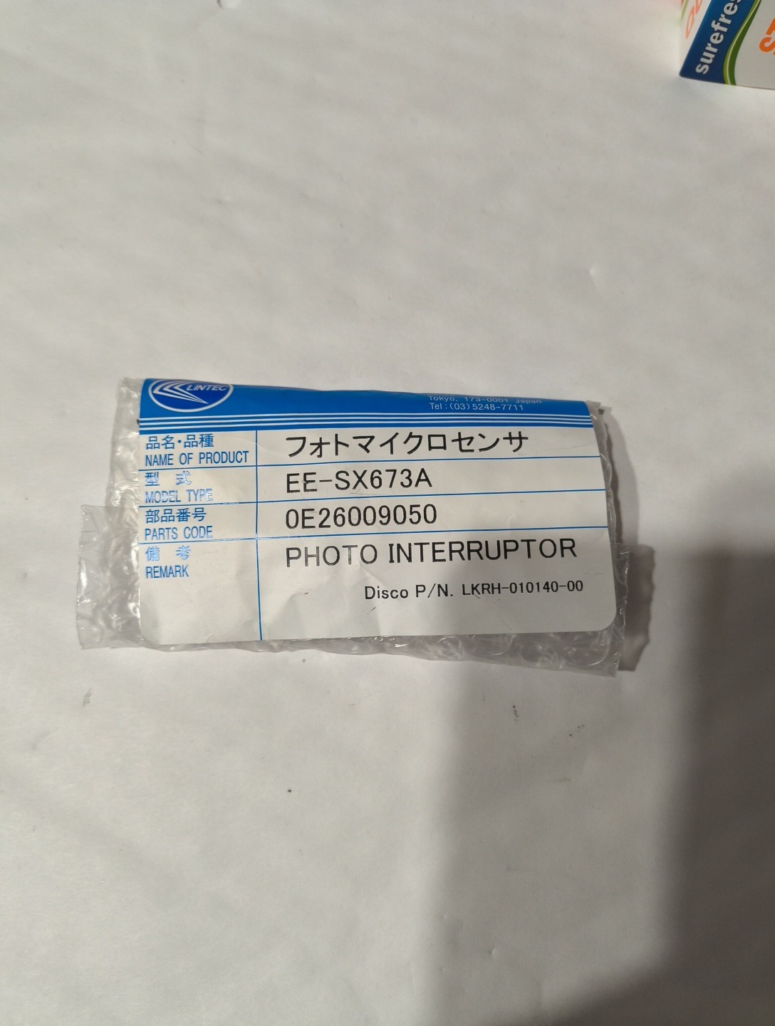 Disco Hi-Tec LKRH-010140-00 Photo Interrupter Sensor EE-SX673A New Lintec