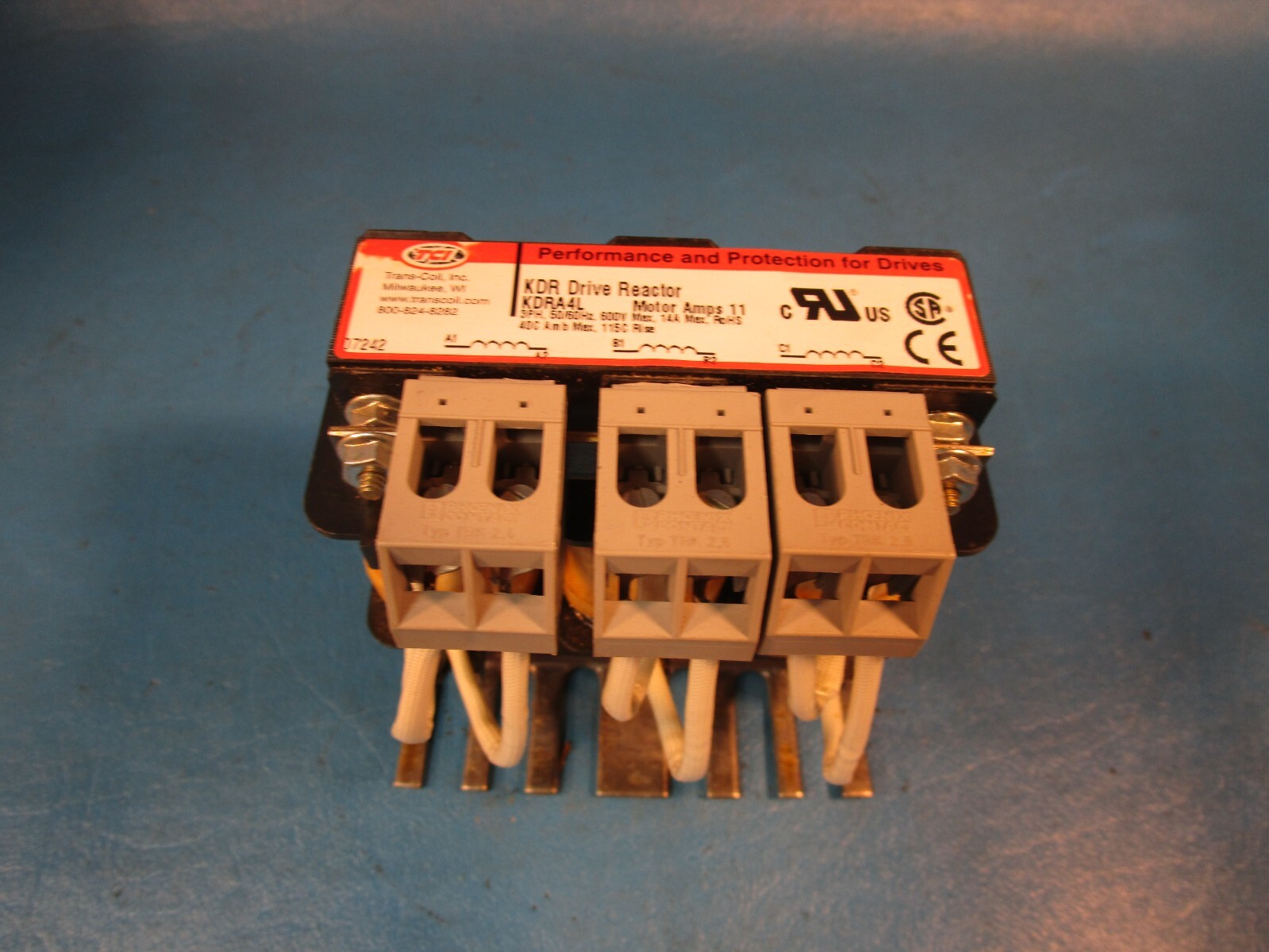 TCI KDRA4L, KDR Drive Reactor, 3PH 50/60 Hz, 600 V