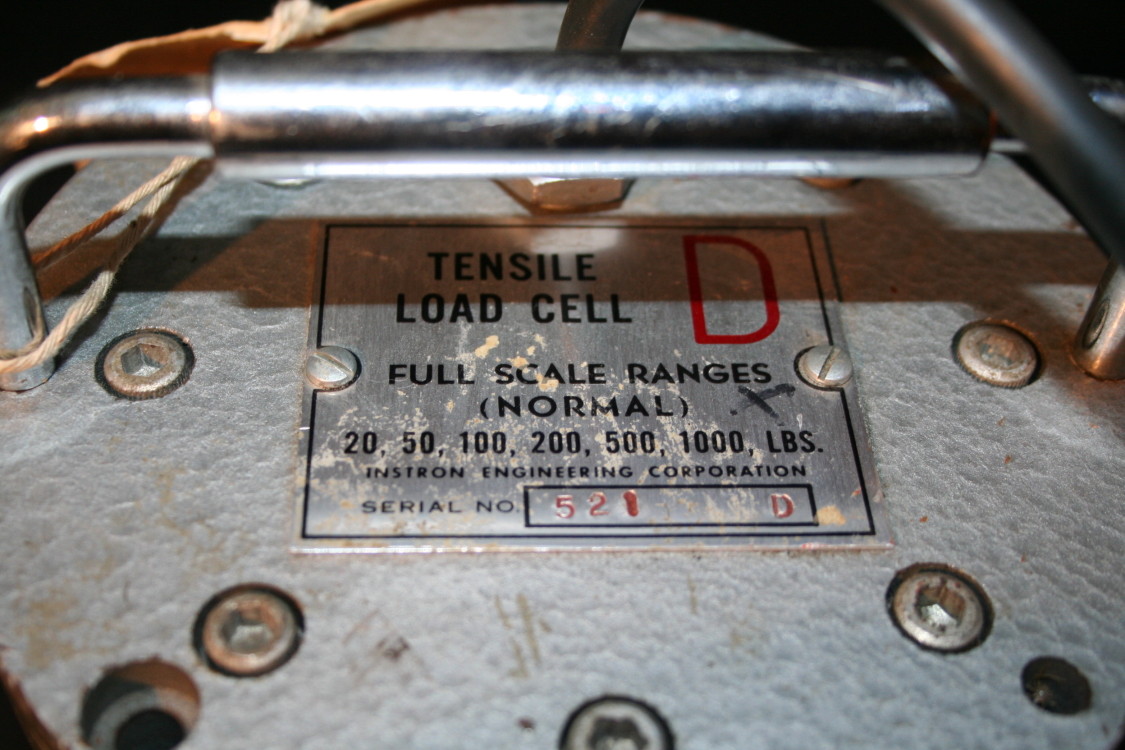 Load cell D 20-1000 lbs Tensile Instron s/n 521