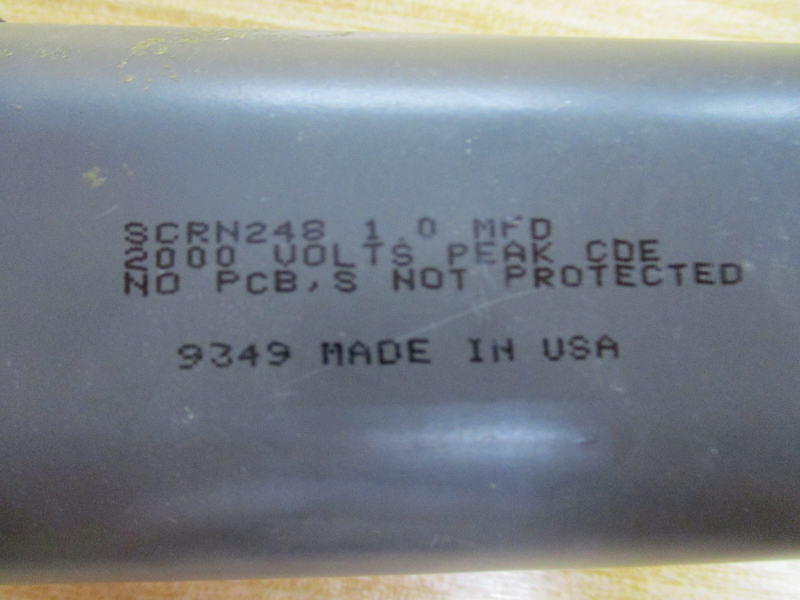 Cornell Dubilier SCRN248 Capacitor 1.0 MFD 2000V