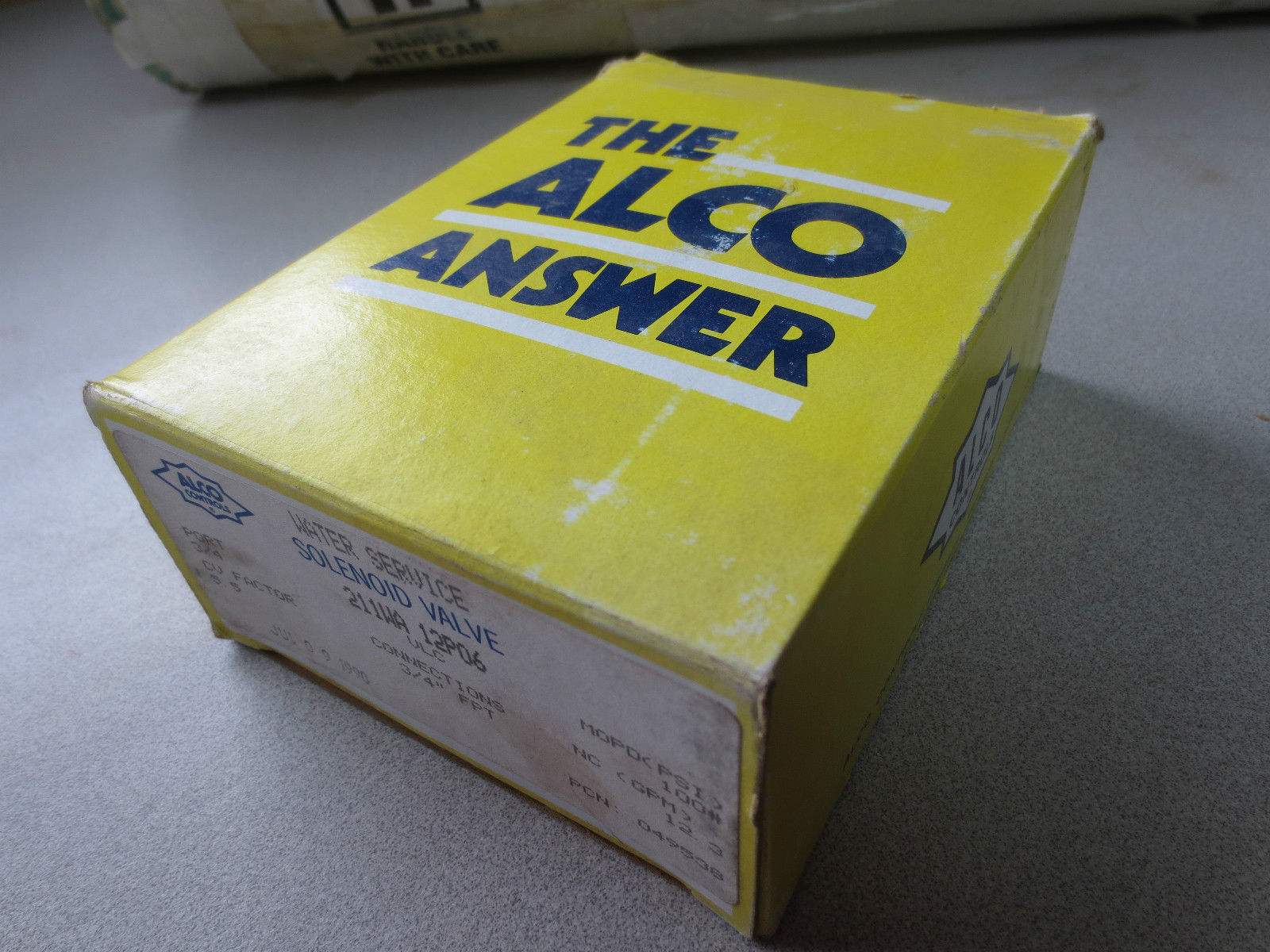 ALCO CONTROLS 211WA 12P06 WATER SERVICE SOLENOID VALVE 3/4′ 12.3 GPM NEW SURPLUS