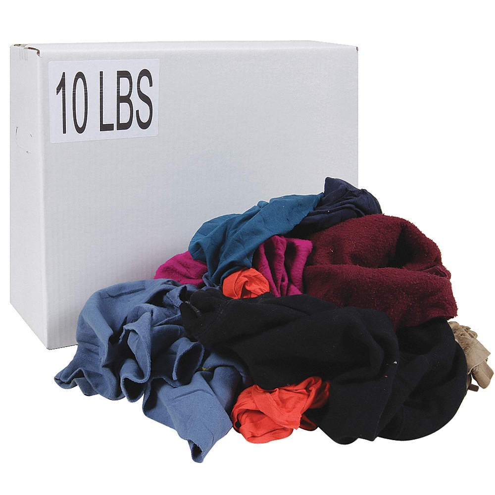 GRAINGER APPROVED G325010PC Cloth Rag,Reclaimed,Size Varies 13Y345