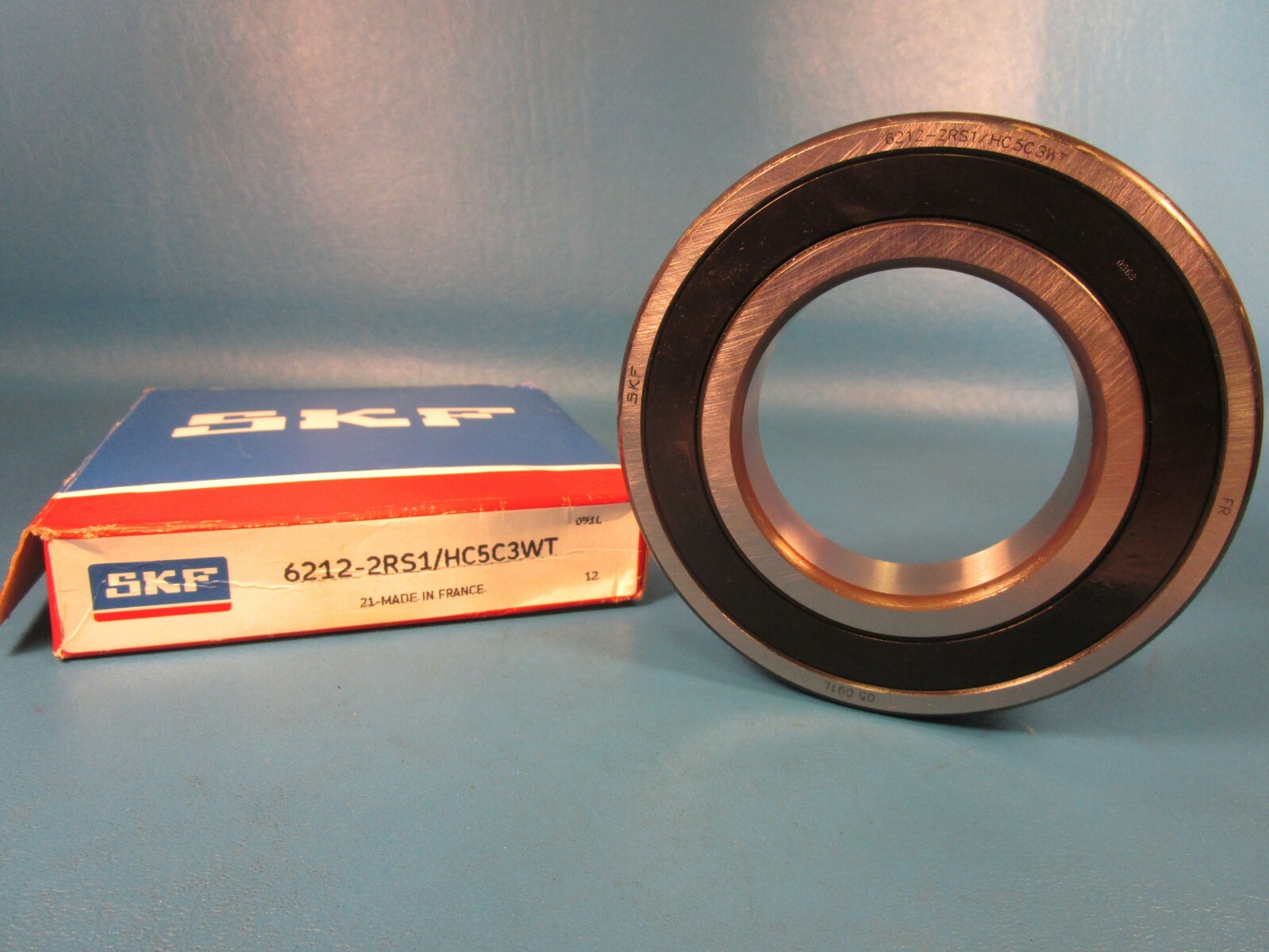 SKF 6212-2RS1/HC5C3WT Hybrid Ceramic Ball Bearing, Double Sealed, Single Row