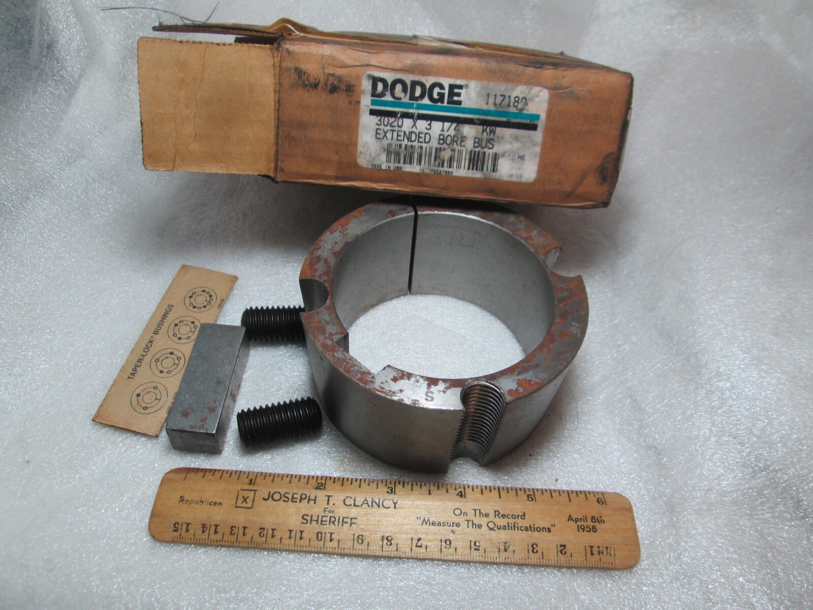 Dodge 3020 3-1/4 KW Extended Bore Bushing 117180, 3 pounds