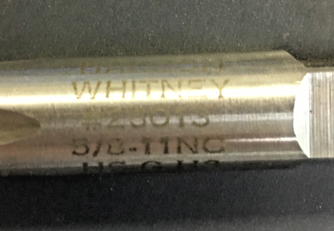 Hanson-Whitney #26013, High Speed, 5/8-11 NC, HS.G H3 Tap Flute