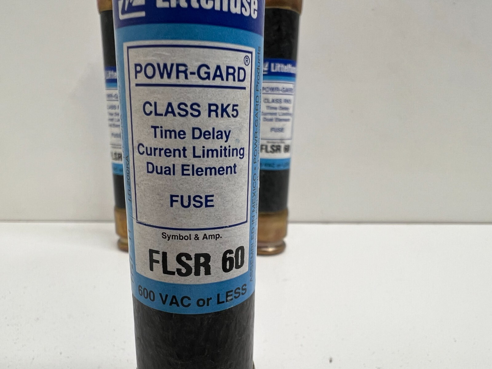 LOT OF (3) GOOD USED! LITTELFUSE 60A 600V CLASS RK5 FLSR 60