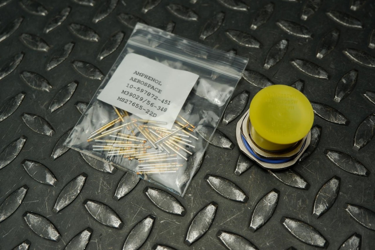 Amphenol MS27468T15F35S 37-Pin Connector w/ M39029/56-348 Contacts