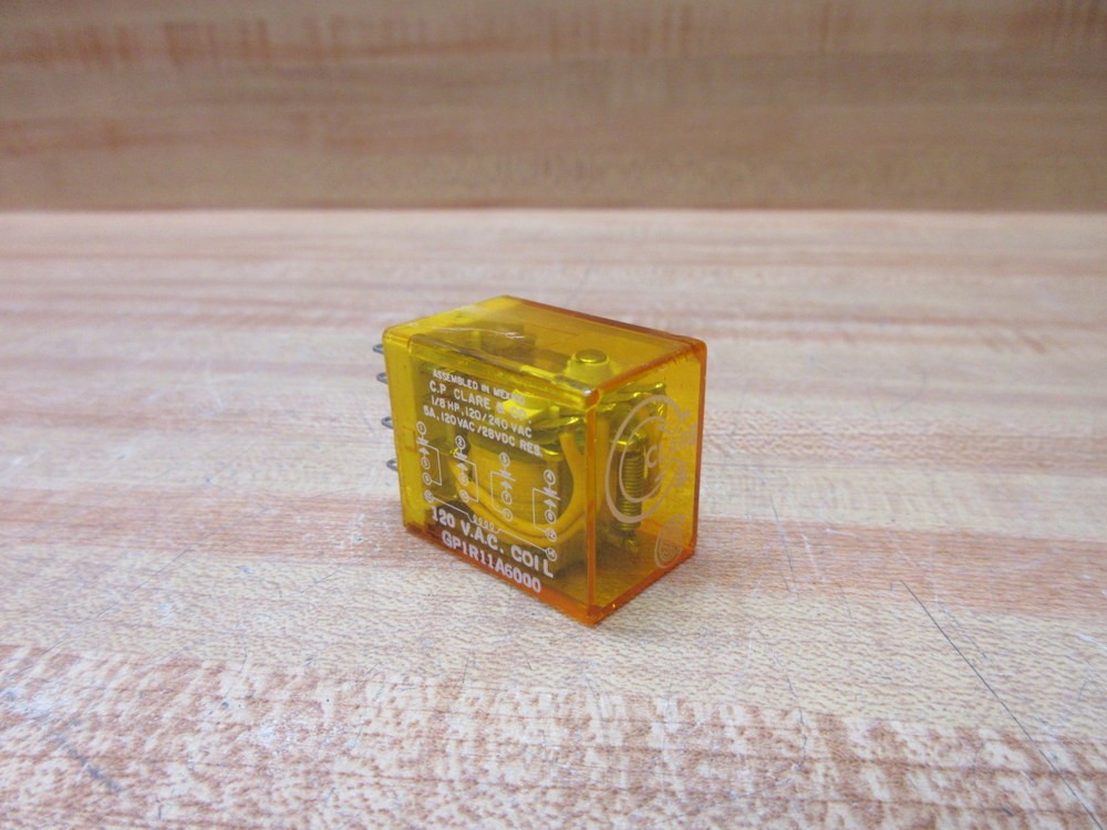 C.P. Clare GP1R11A6000 Relay GP1R11A6000-120VAC (Pack of 10)