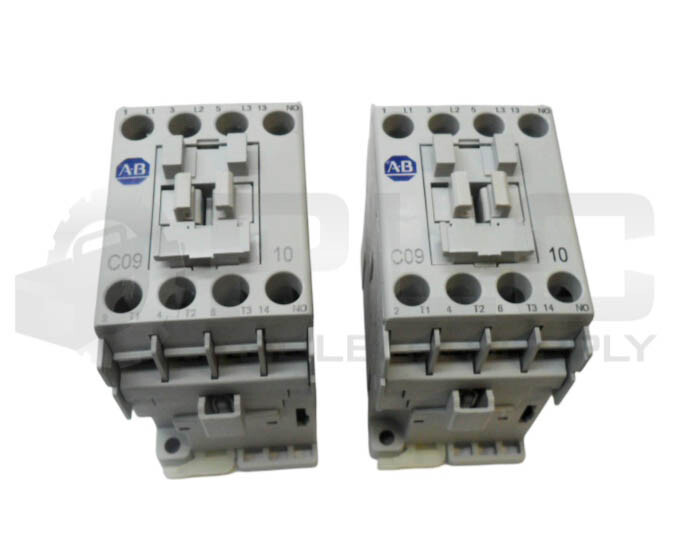 LOT OF 2 ALLEN BRADLEY 100-C09E*10 /A CONTACTOR 600VAC 25A