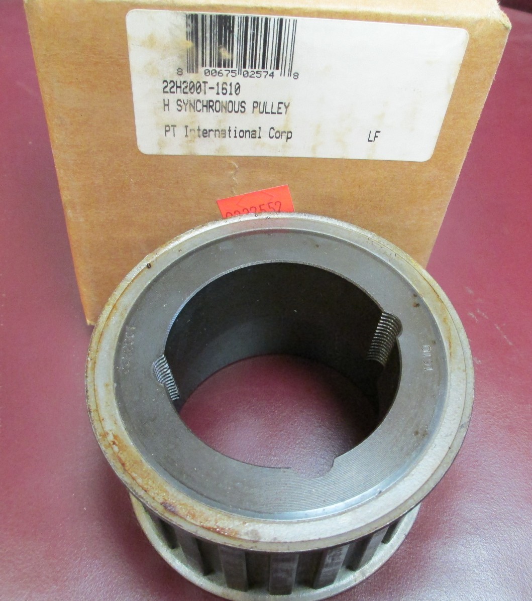 NEW PT INTERNATIONAL CORP TAPER LOCK TIMING PULLEY 22H200T-1610 22H200T1610