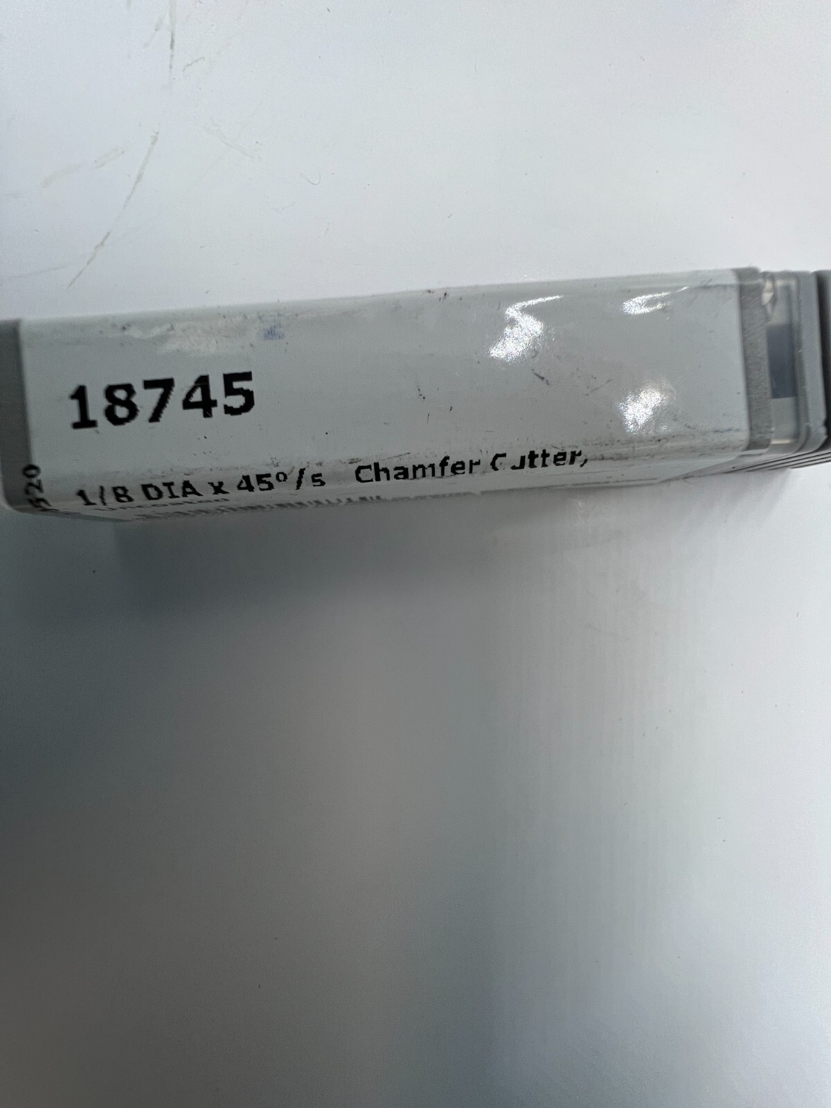 (QTY 2) Harvey Chamfer Mill 2FL Solid Carbide, 1/8″ Shank Bright/Uncoated 18745