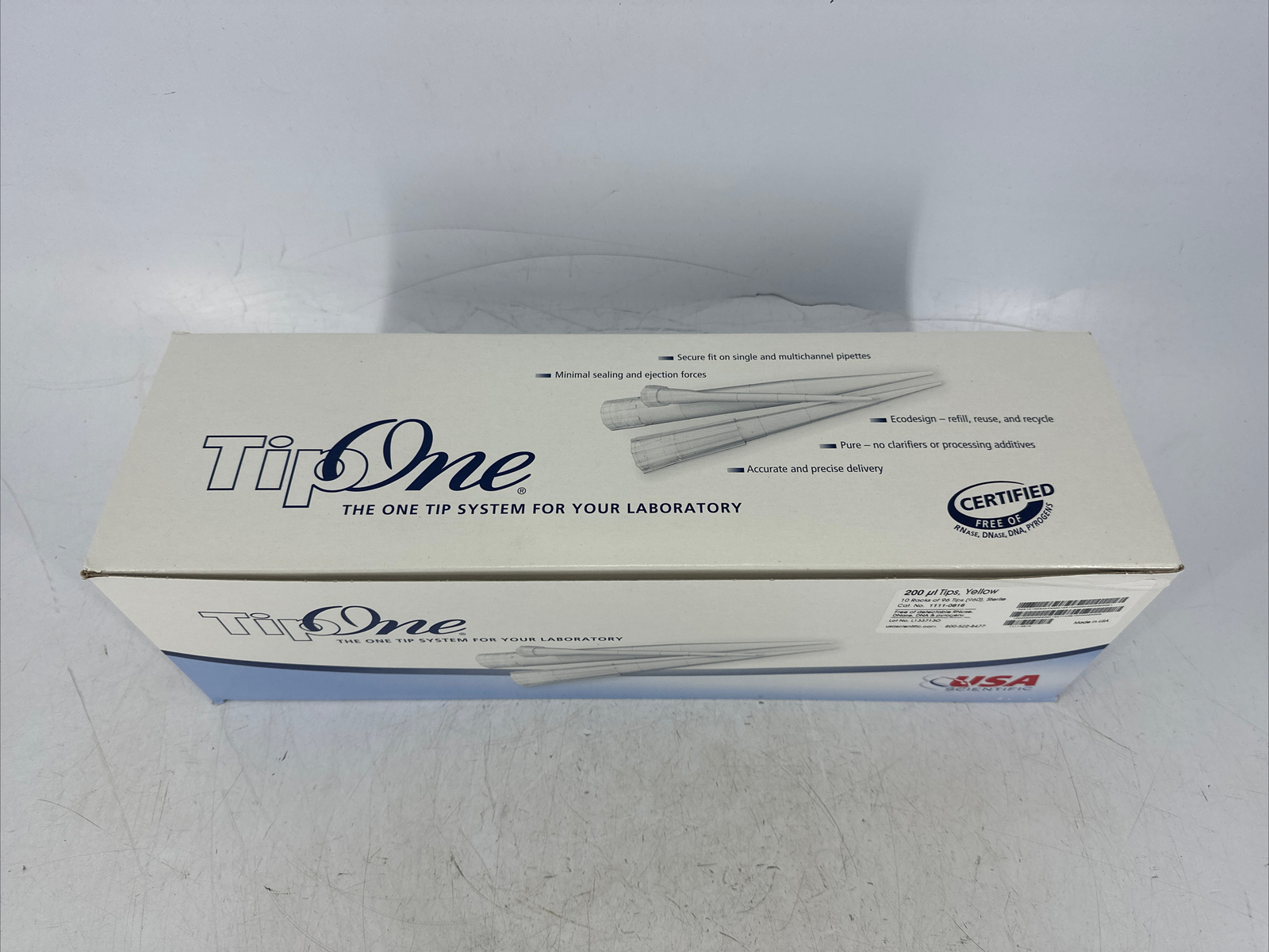 USA Scientific 1111-0816 TipOne 200 ul Tips 10 Racks of 96 Sterile 960 Total NEW