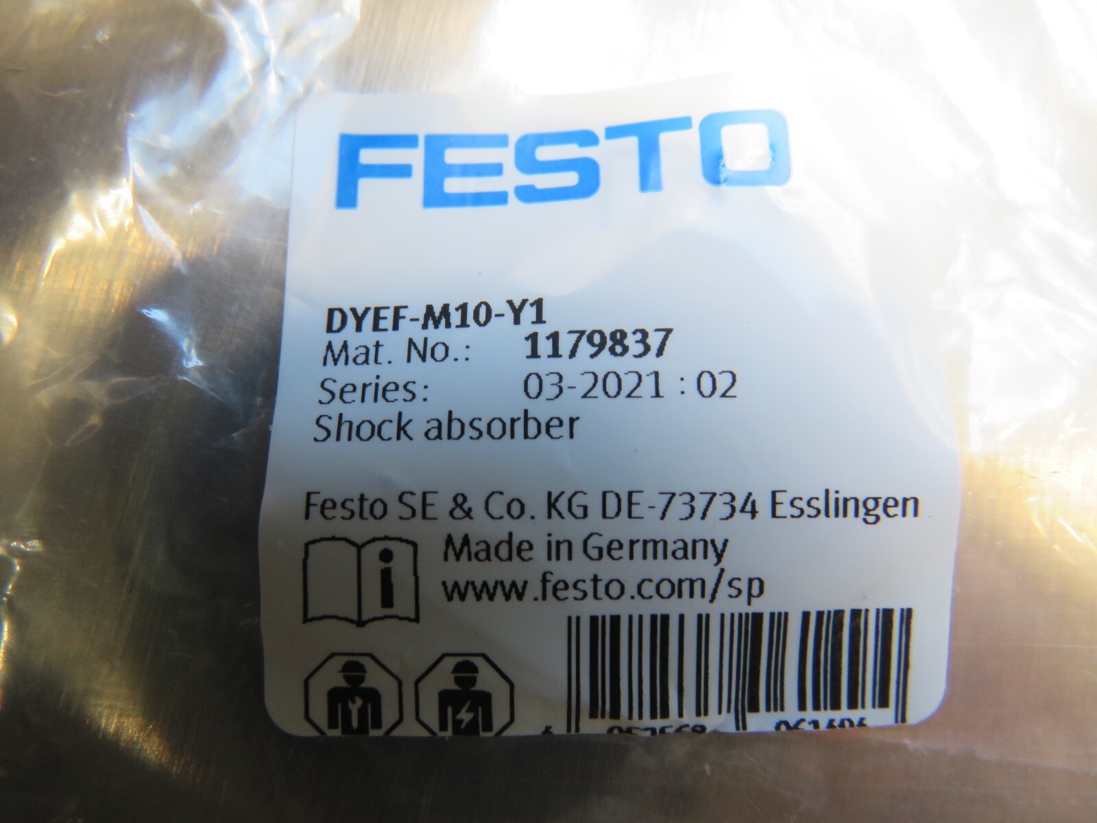 Festo DYEF-M10-Y1 Shock Absorber 1179837 (USA SELLER)
