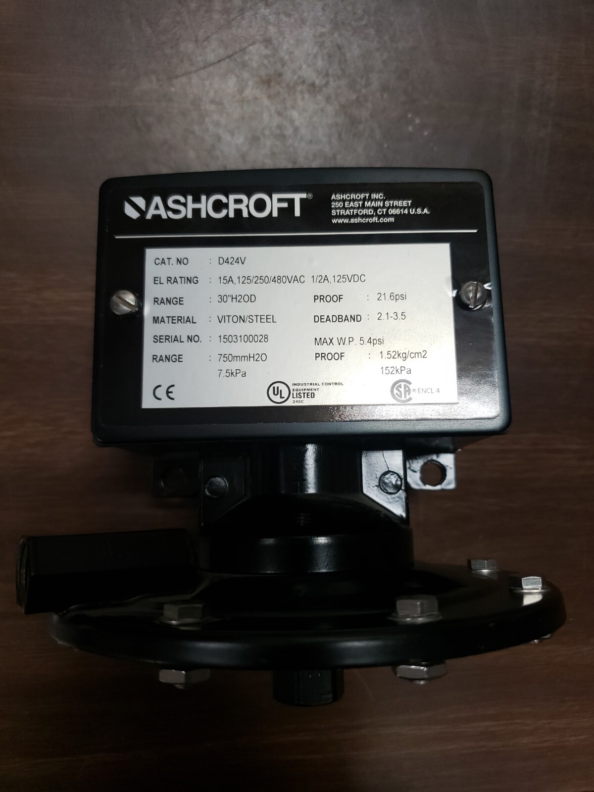 ASHCROFT D424V