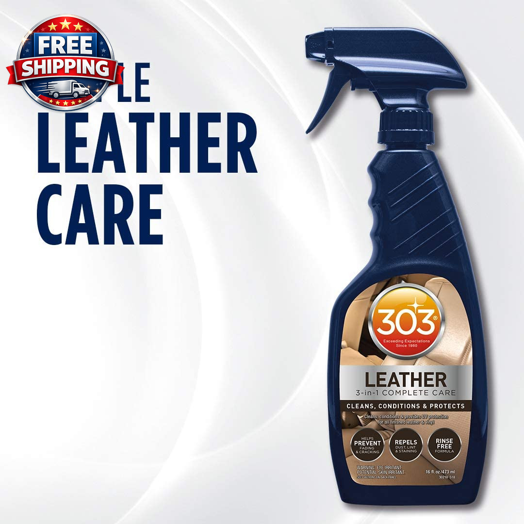 Leather 3-In-1 Complete Care – Cleans, Conditions, & Protects – Helps Prevent Fa