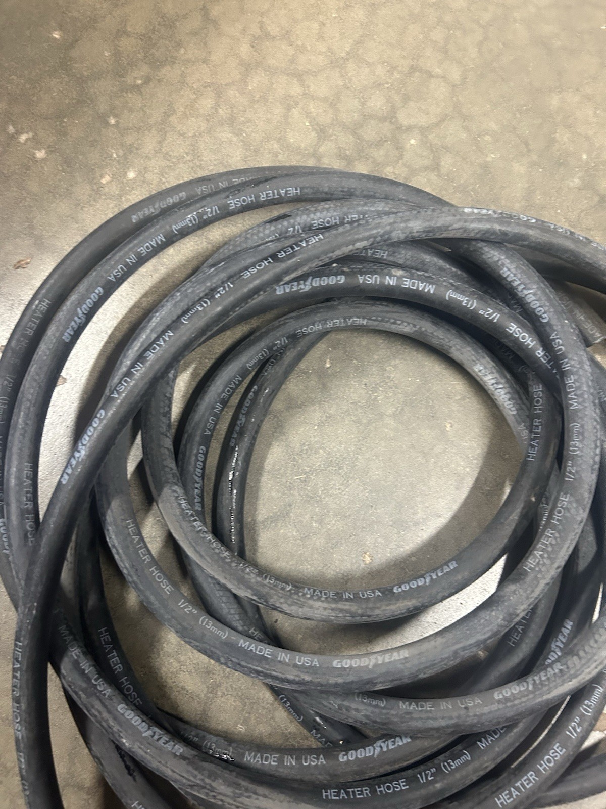 5 Feet 1/2″ Goodyear 13 MM Heater Hose Made In USA NOS 5’ Rubber