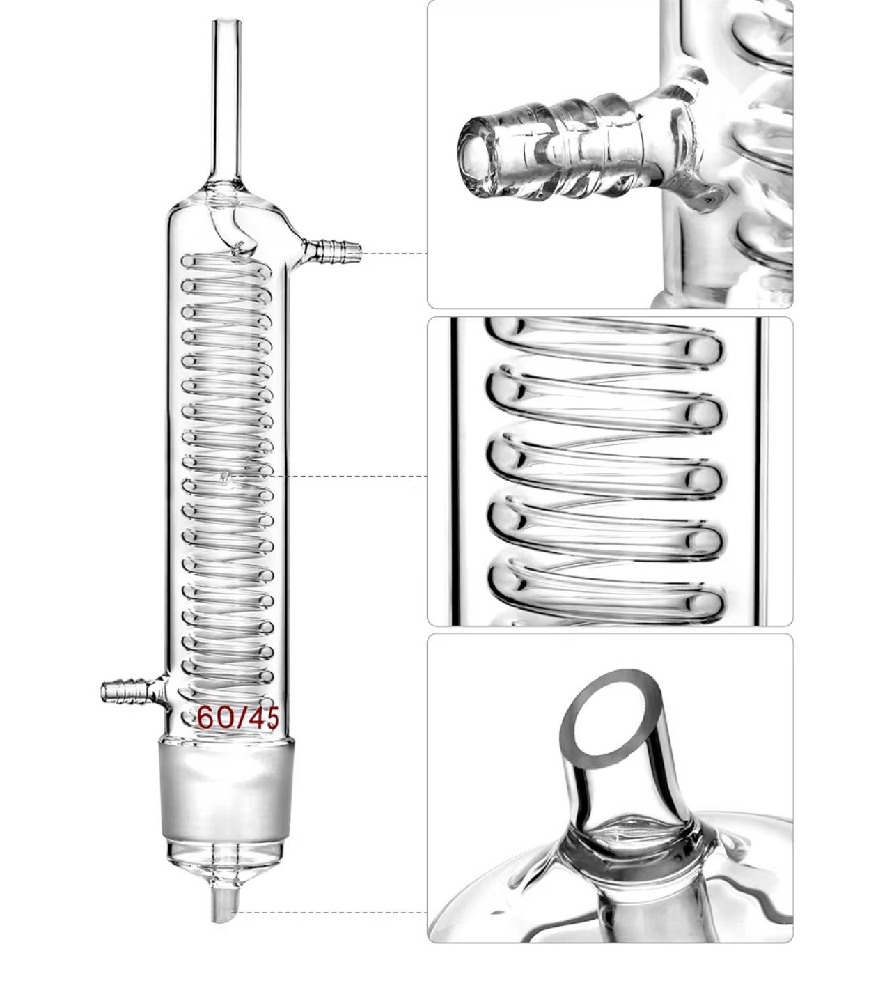 1000ml Soxhlet Extractor Kit w/ Bottle, Tube & Condenser (29/32, 60/45)