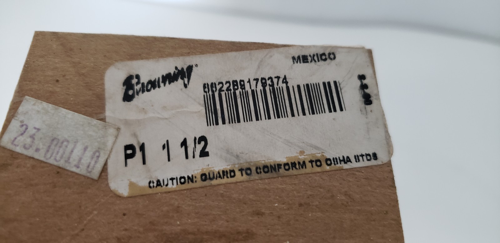 BROWNING P1 1 1/2 SPLIT TAPER BUSHING, 1-1/2″ BORE, 3/8 x 3/16″ KEYWAY, NIB