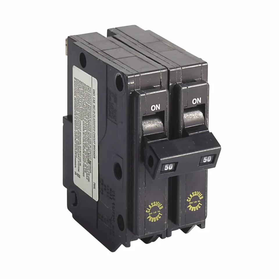 NEW Eaton CHQ250 50A 2-Pole Circuit Breaker 3/4 Inch 120/240V